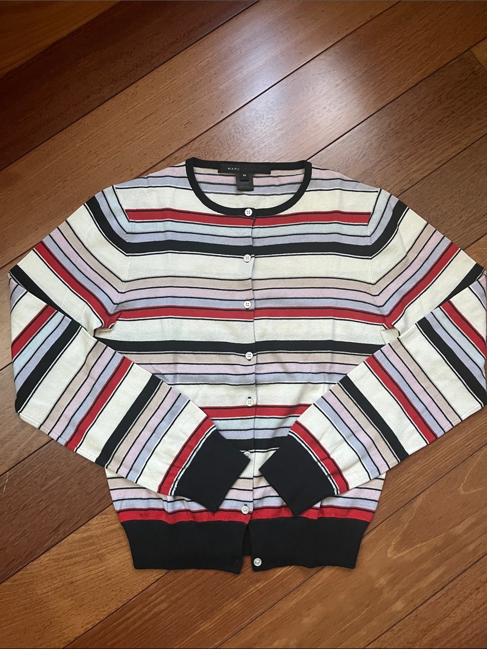EUC Y2K Marc Jacobs Striped Cardigan